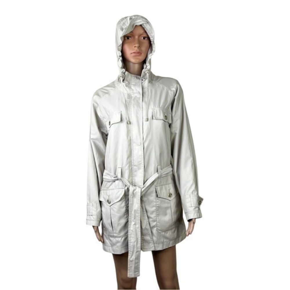 Cabela’s Women hoodie Trench 🧥 Coat Belt White Size S